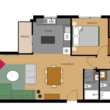 Lena Court - Spacious 3bdr, Views 아파트 *